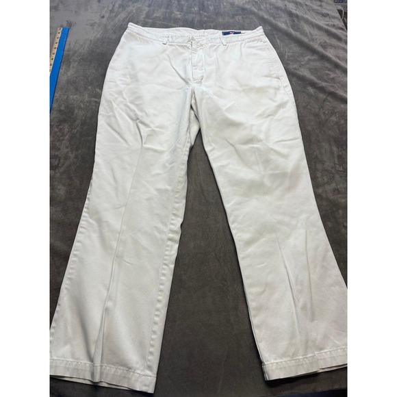 Vineyard Vines Other - Vineyard Vines Mens Chinos‎ Pants Khaki Flat Front Straight Leg Size 38x30